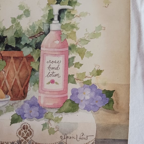 COPY - Bathroom Wall Decor Vintage Picture Plaques LOT OF 2 Flower Soap Bath Si… - Picture 8 of 10